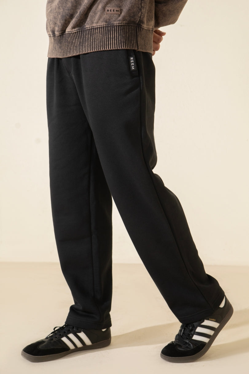 Straight Trouser For Men - Coal Black