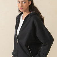 Basic Women Hoodie - Black