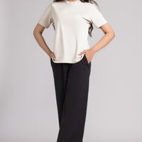 Women Regular Fit T-shirt, Ivory 2025