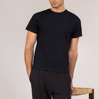 Men Regular Fit T-shirt, Black 2025
