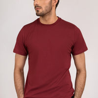 Men Regular Fit T-shirt, Maroon 2025