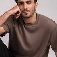 Men Box Fit T-shirt, Polar Brown 2025