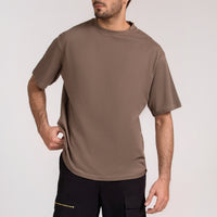 Men Box Fit T-shirt, Polar Brown 2025