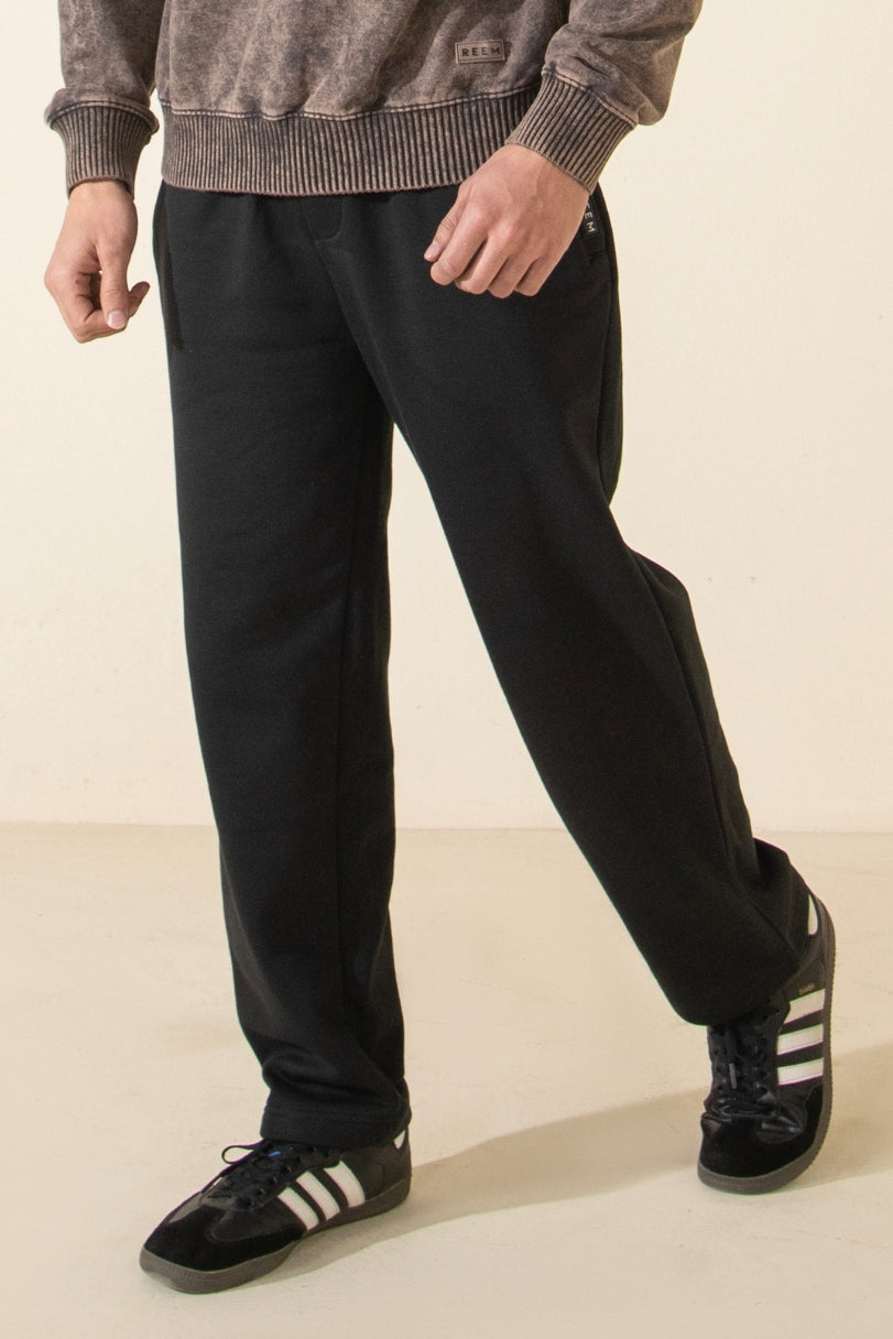 Straight Trouser For Men - Coal Black