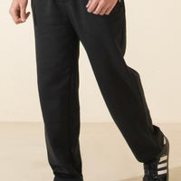 Straight Trouser For Men - Coal Black