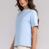 Women Regular Fit T-shirt, Ice Blue 2025