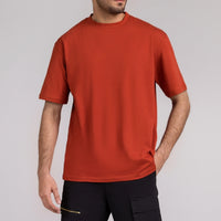 Men Box Fit T-shirt, Rust 2025