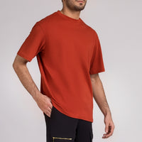 Men Box Fit T-shirt, Rust 2025