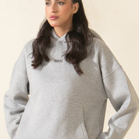 Basic Women Hoodie - Grey
