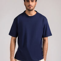 Men Box Fit T-shirt, Blue 2025
