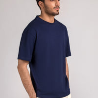 Men Box Fit T-shirt, Blue 2025