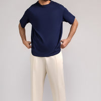 Men Box Fit T-shirt, Blue 2025