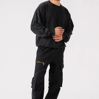 Cargo Pants For Men - Coal Black