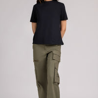 Women Regular Fit T-shirt, Black 2025