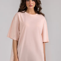 Women Box Fit T-shirt, Blush pink 2025