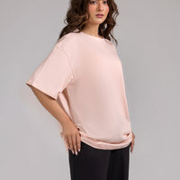 Women Box Fit T-shirt, Blush pink 2025