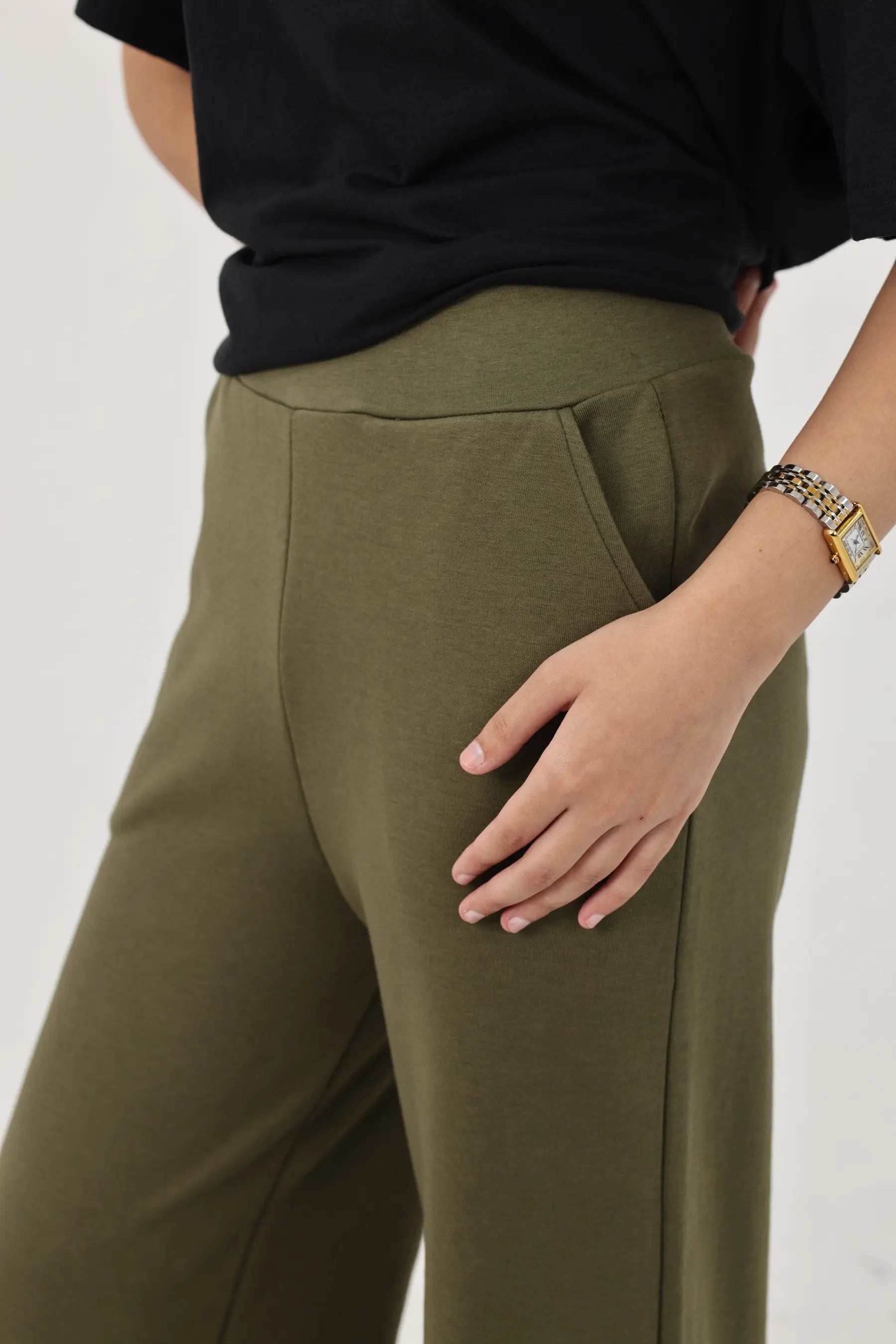 Summer - Classic Relaxed Fit Straight Trouser - Dusty Sage