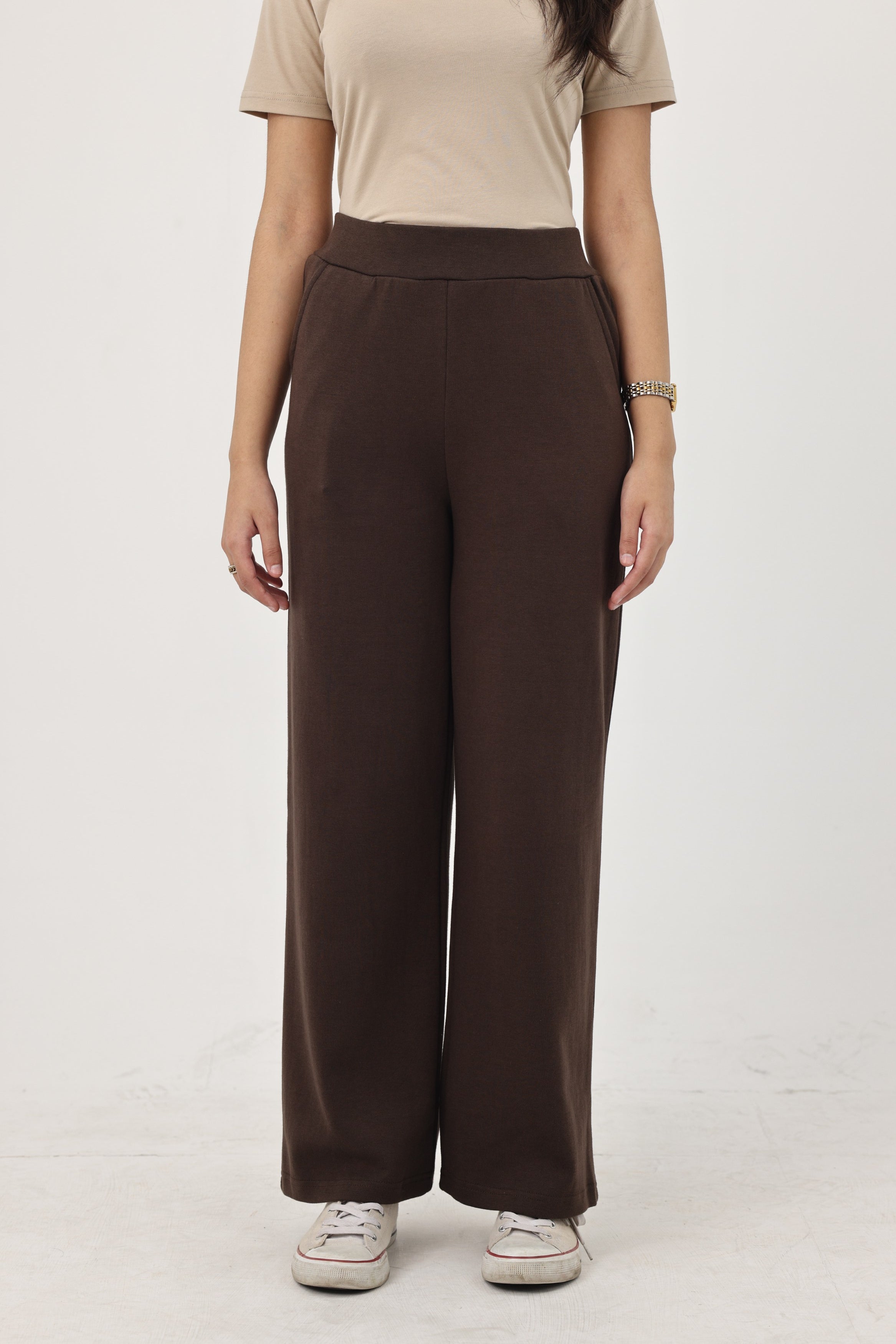 Summer - Classic Relaxed Fit Straight Trouser - Mocha Brown
