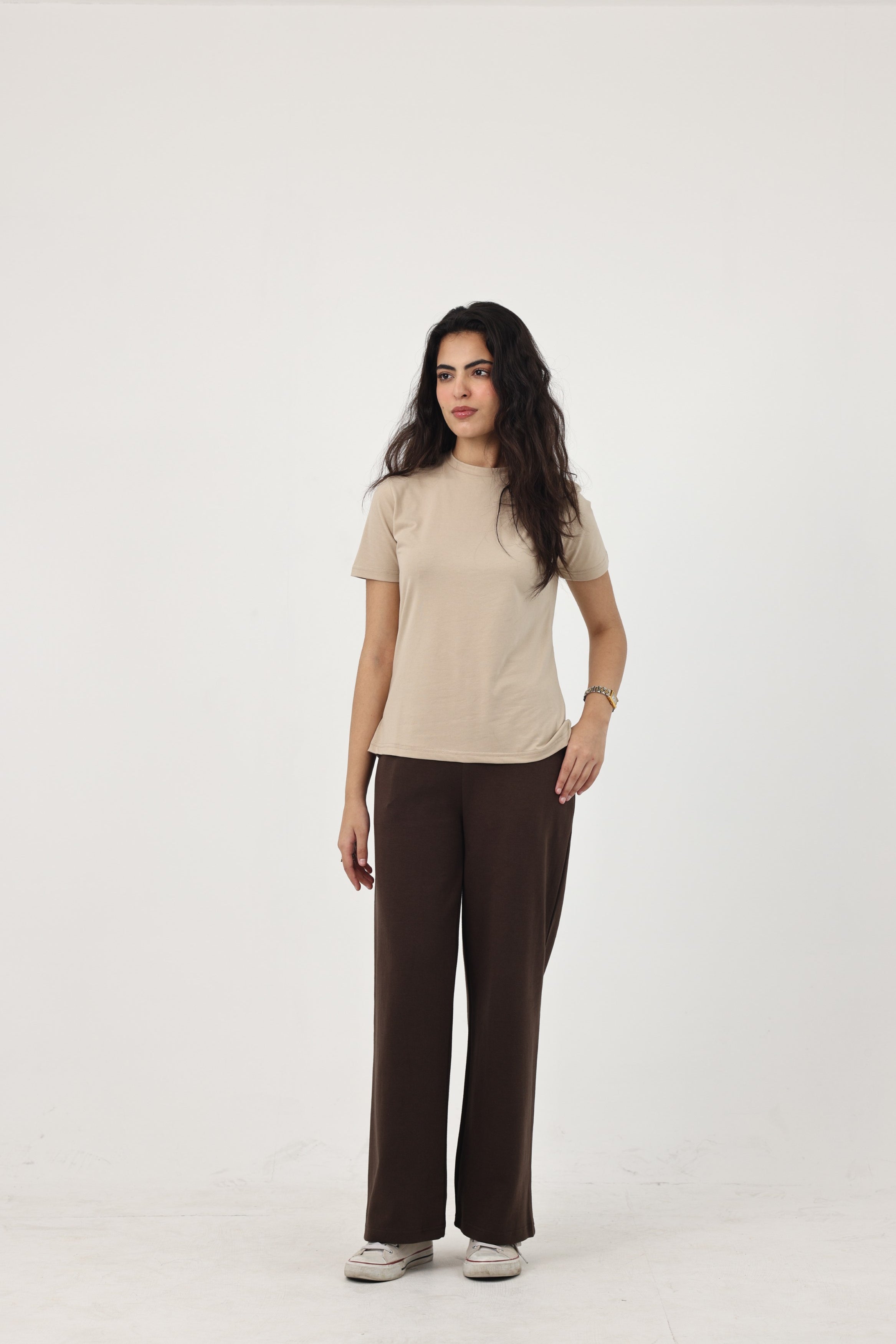 Summer - Classic Relaxed Fit Straight Trouser - Mocha Brown