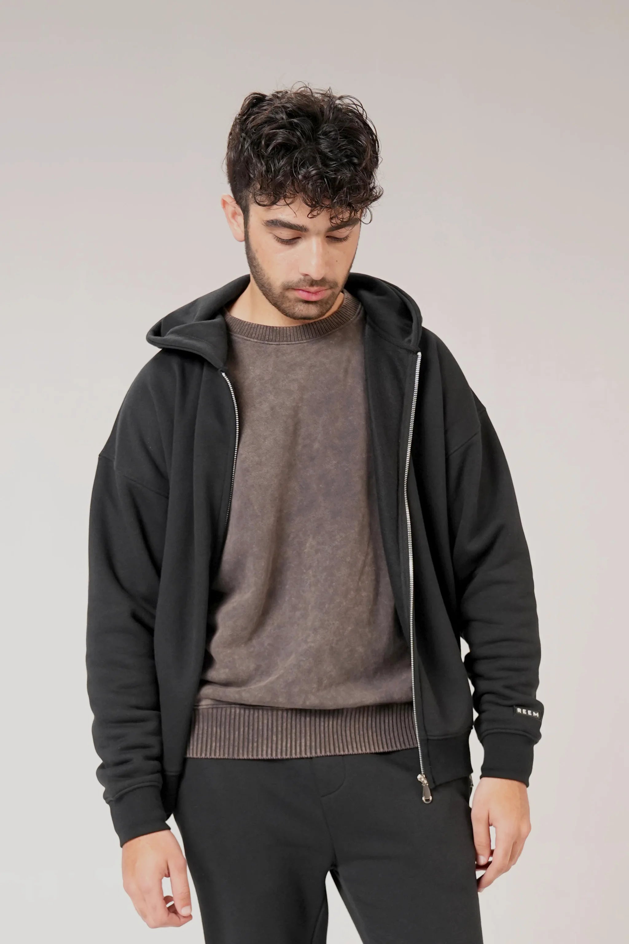 Men Hoodies Co-ord set (Black)