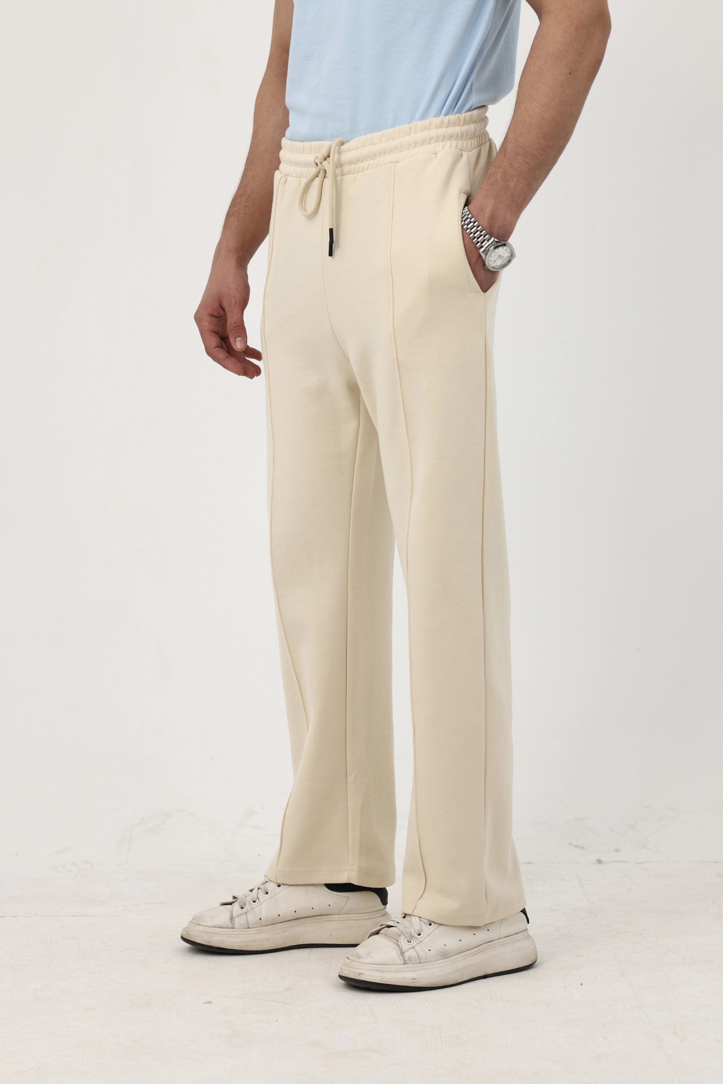 Summer - Classic Relaxed Fit Straight Trouser - Ivory