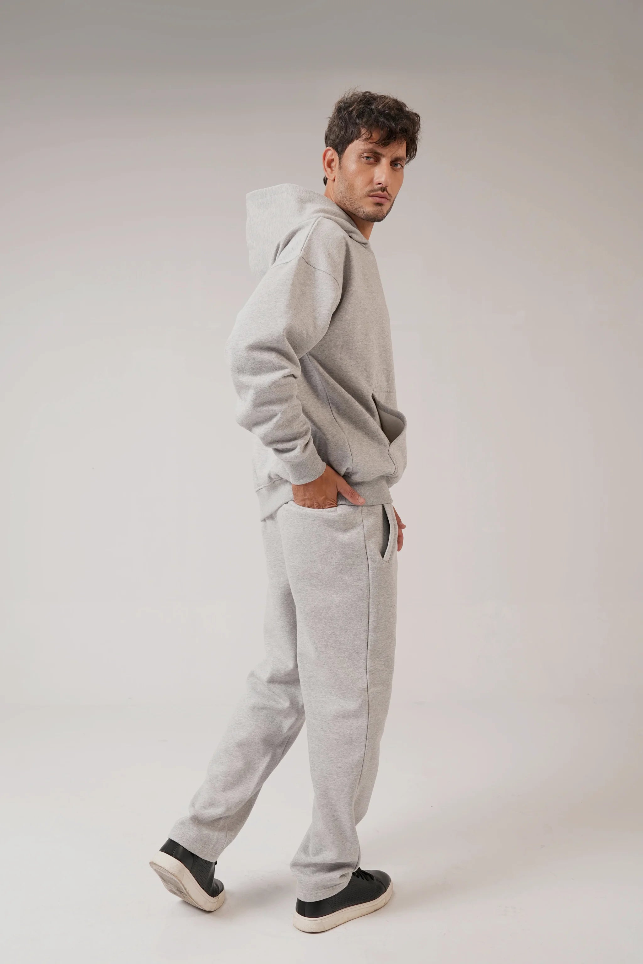 Winter - Classic Straight Fit Trouser-Heather Grey