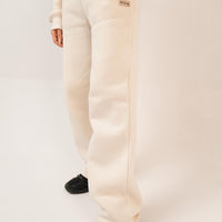 Straight Trouser For Women - Cream Beige