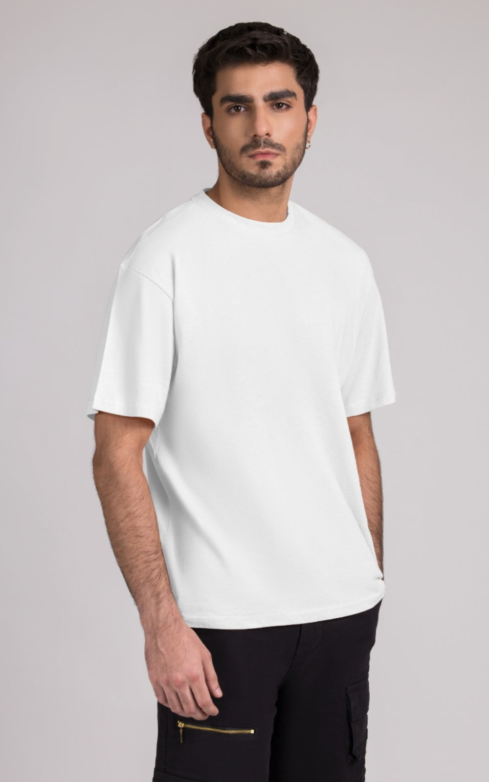 Men Box Fit T-shirt, White 2025