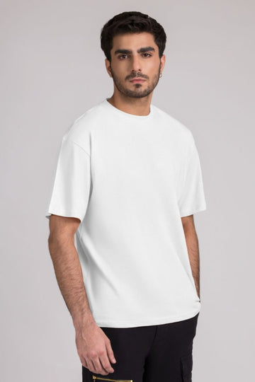 Men Box Fit T-shirt, White 2025