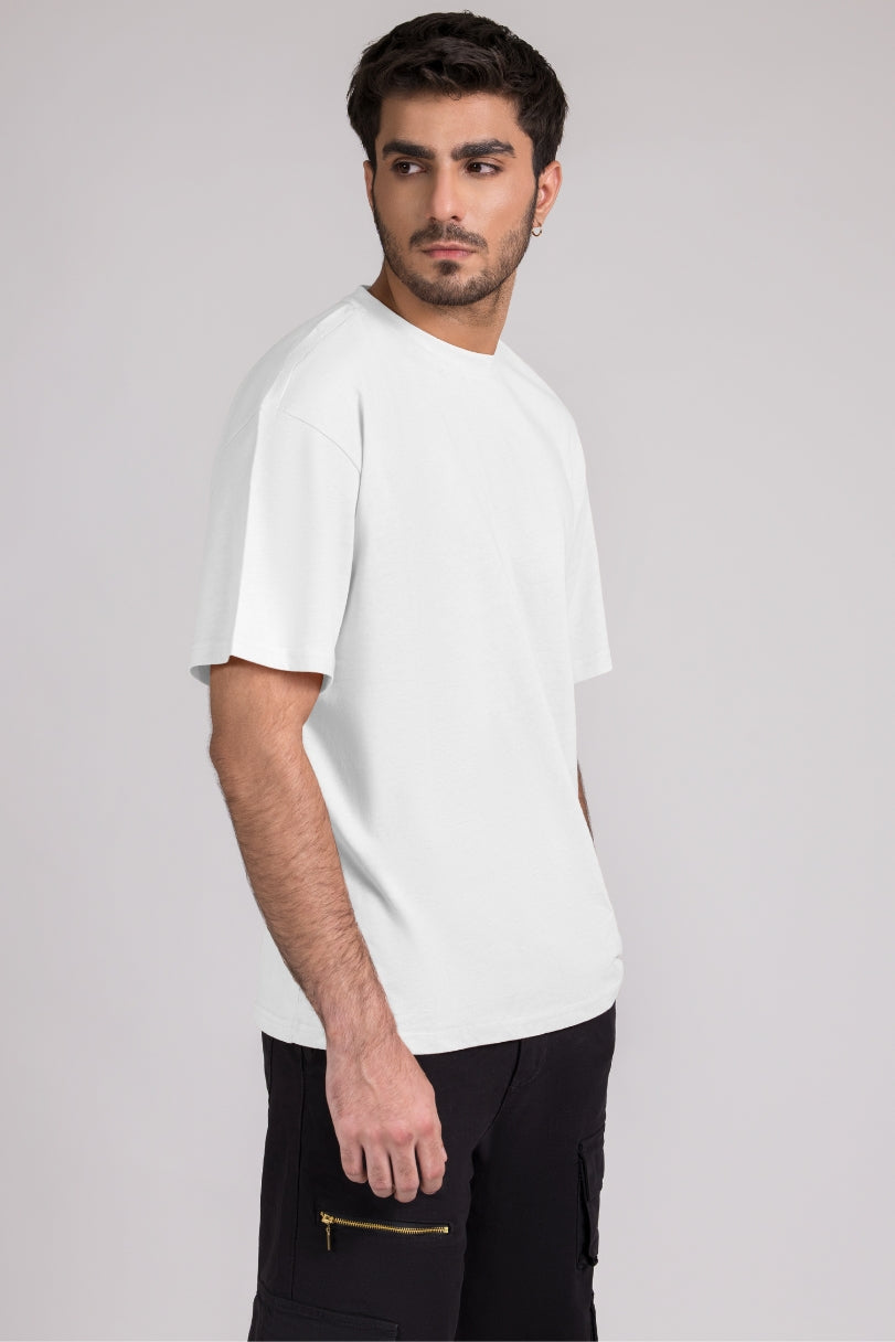 Men Box Fit T-shirt, White 2025