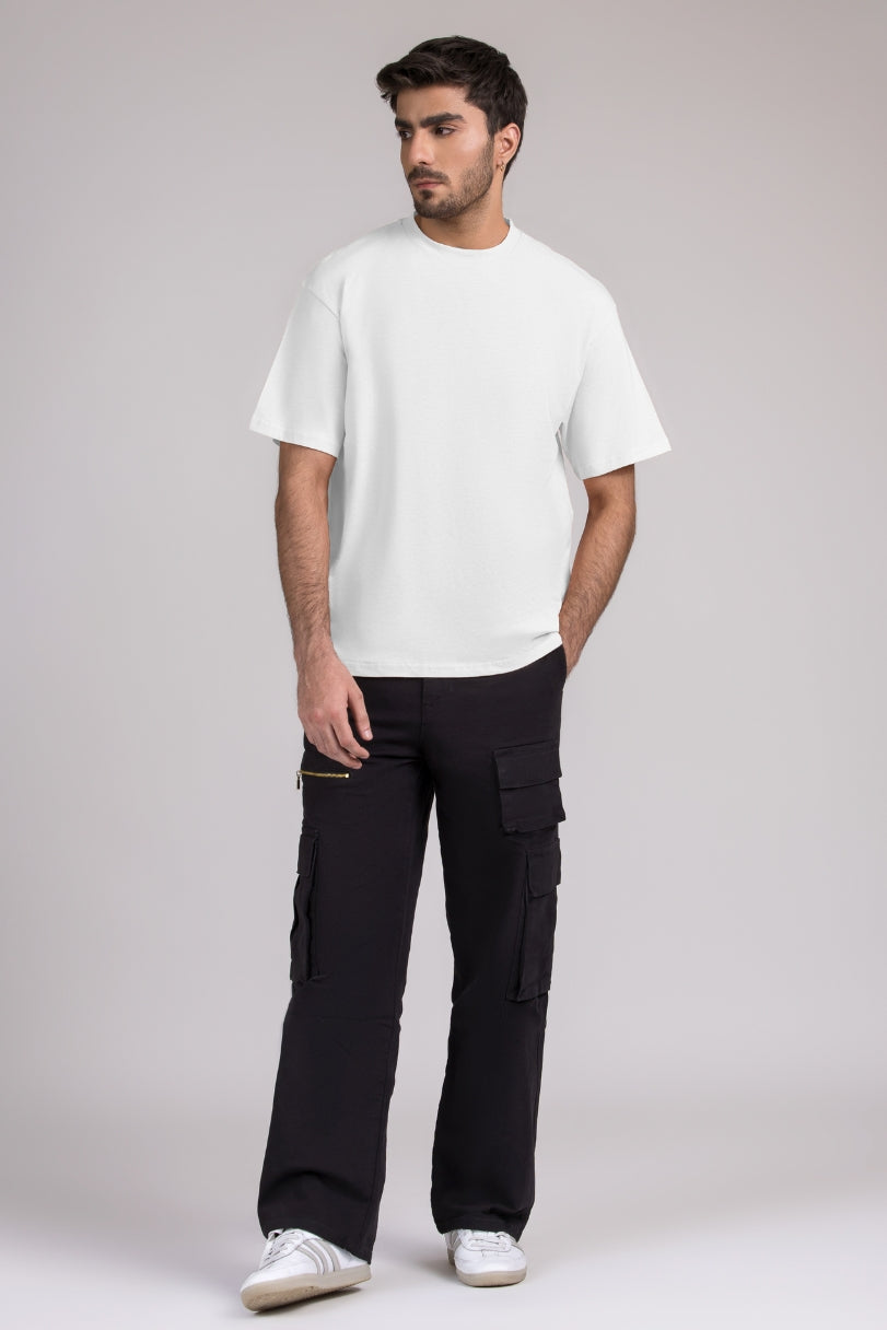 Men Box Fit T-shirt, White 2025