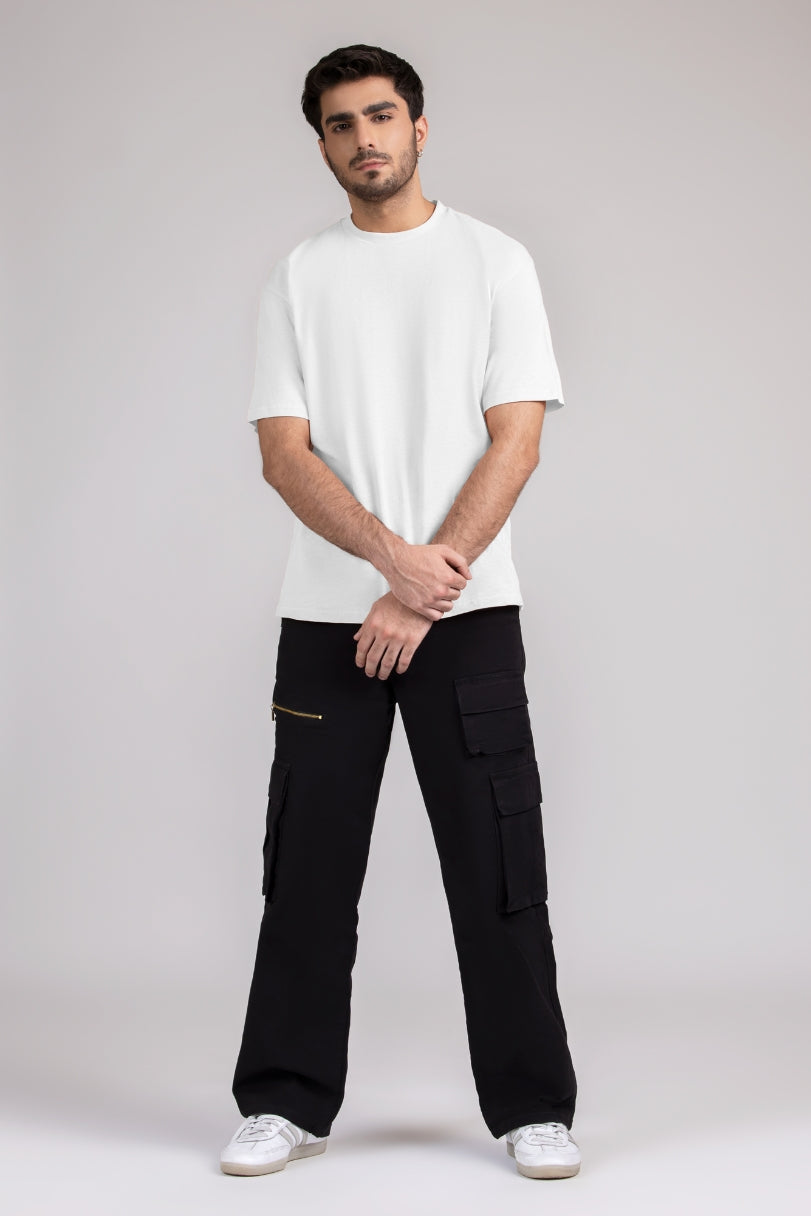 Men Box Fit T-shirt, White 2025