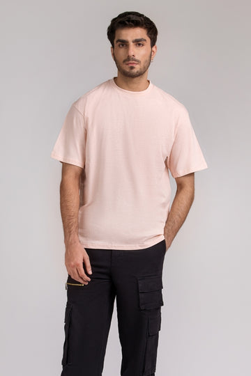 Men Box Fit T-shirt, Blush pink 2025