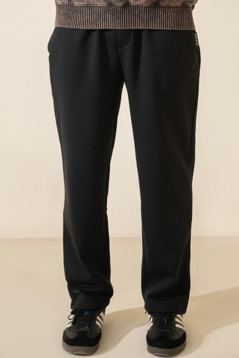 Straight Trouser For Men - Coal Black