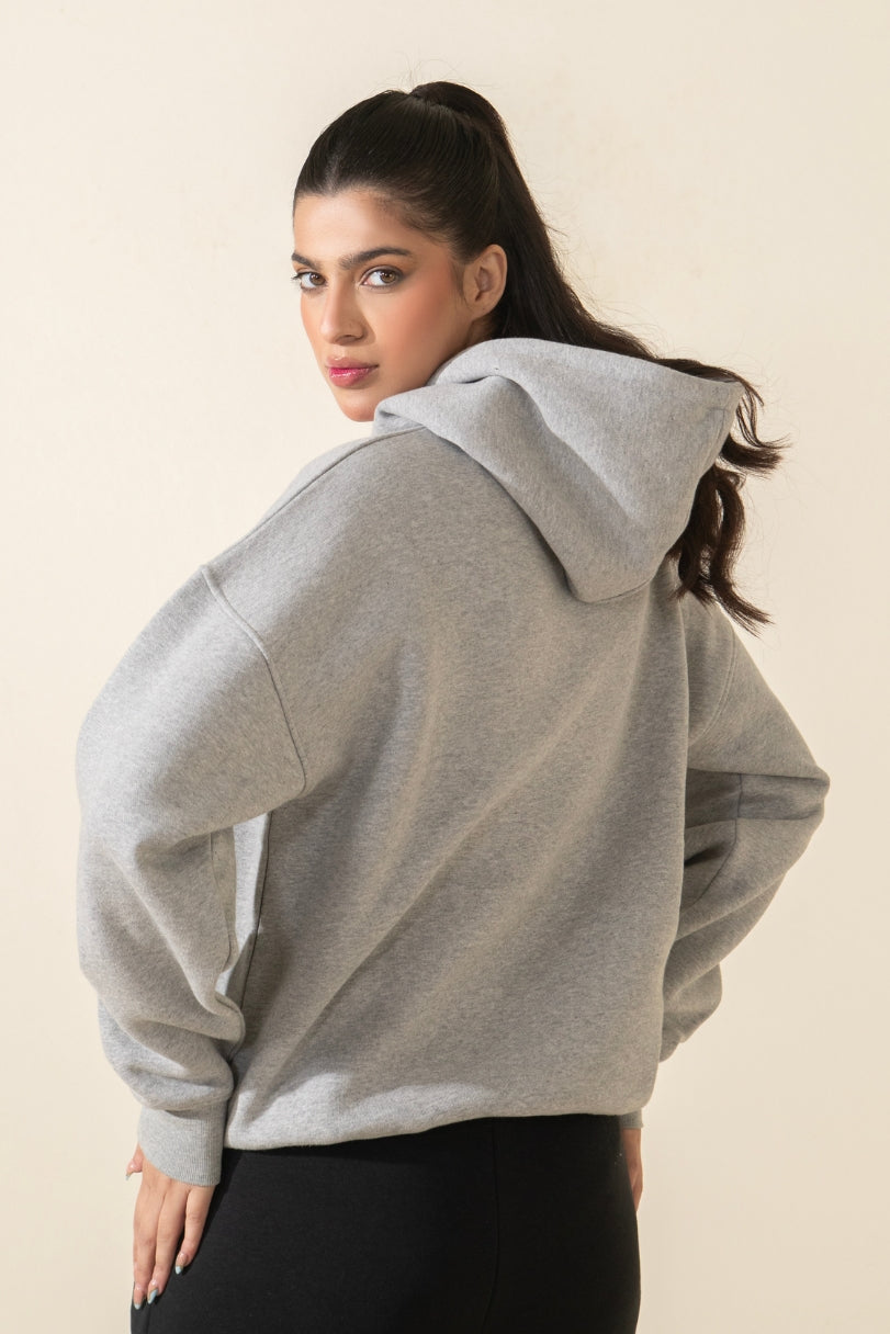 Basic Women Hoodie - Grey