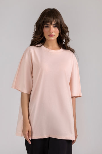Women Box Fit T-shirt, Blush pink 2025
