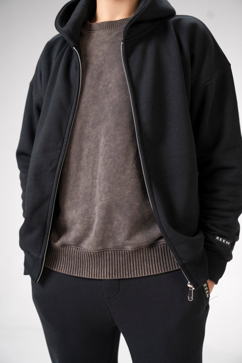 Basic Unisex Hoodie - Black