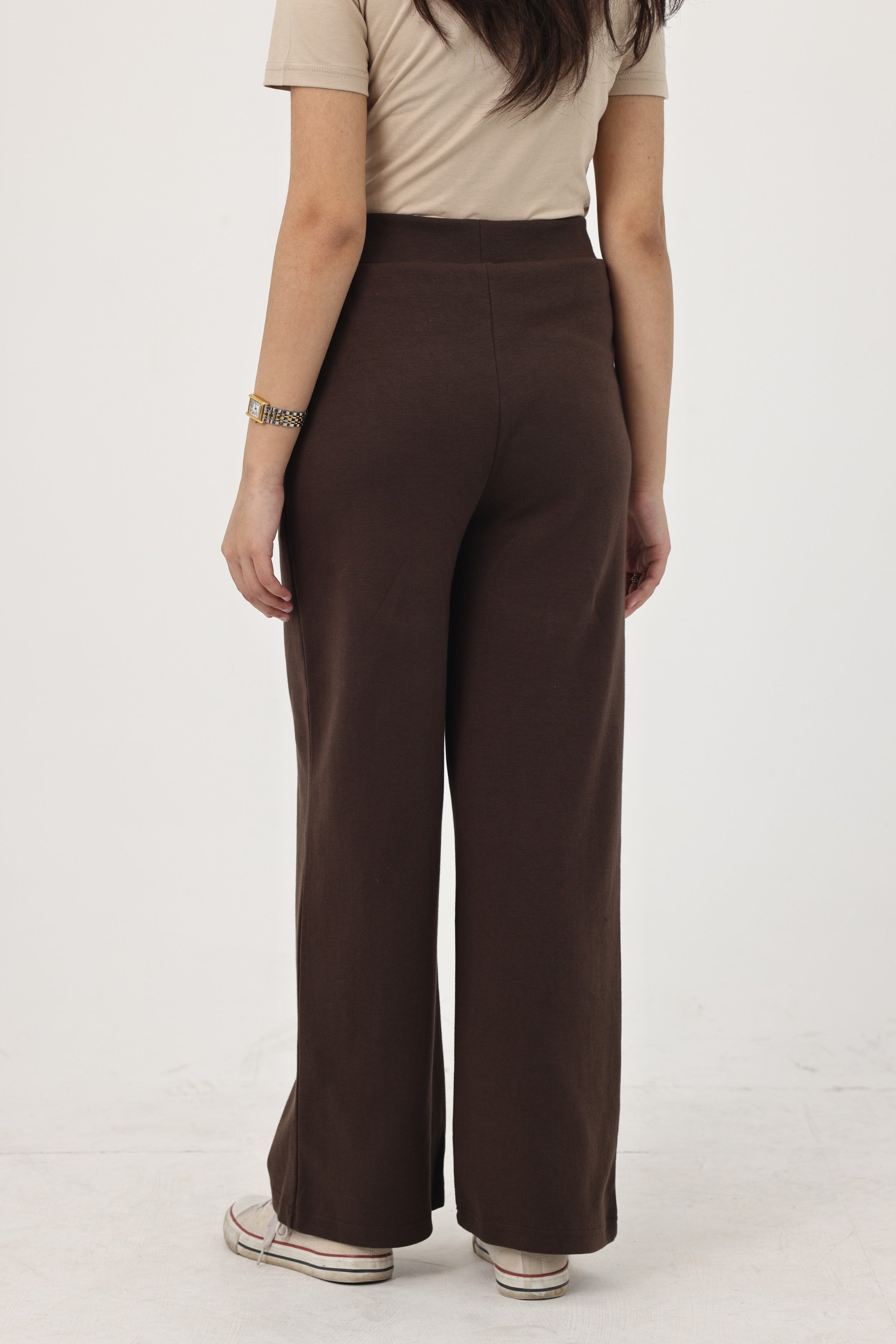 Summer - Classic Relaxed Fit Straight Trouser - Mocha Brown
