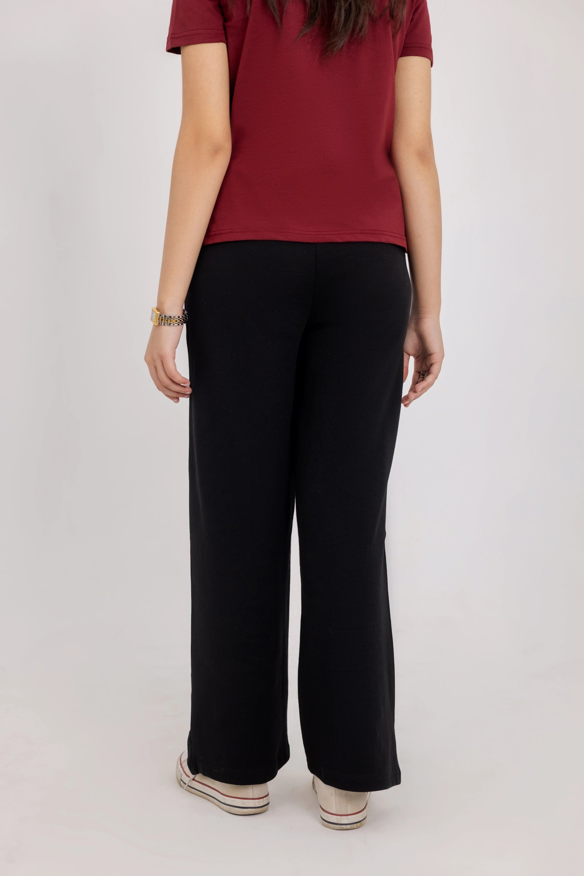 Summer - Classic Relaxed Fit Straight Trouser - Black