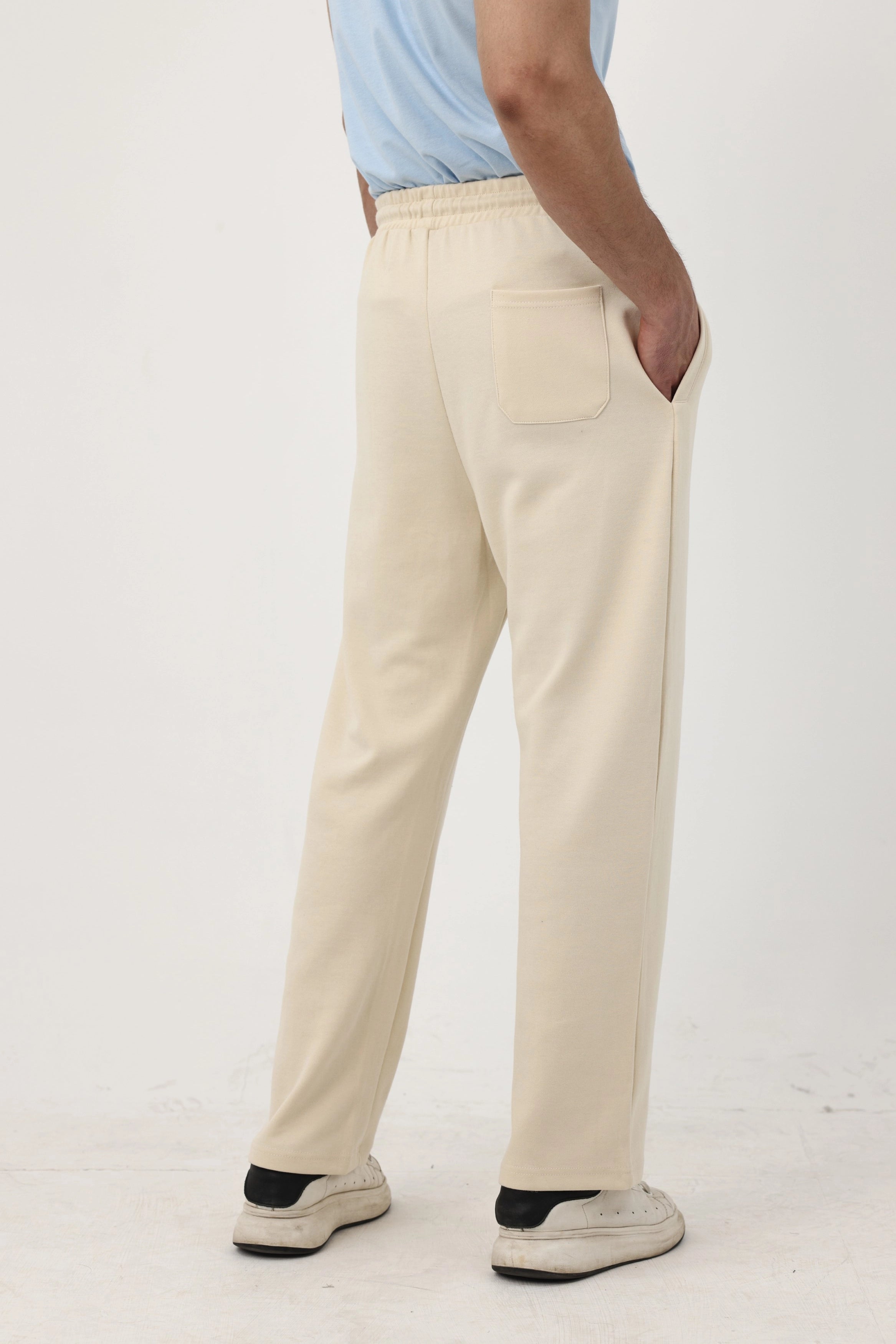Summer - Classic Relaxed Fit Straight Trouser - Ivory
