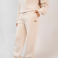 Straight Trouser For Women - Cream Beige
