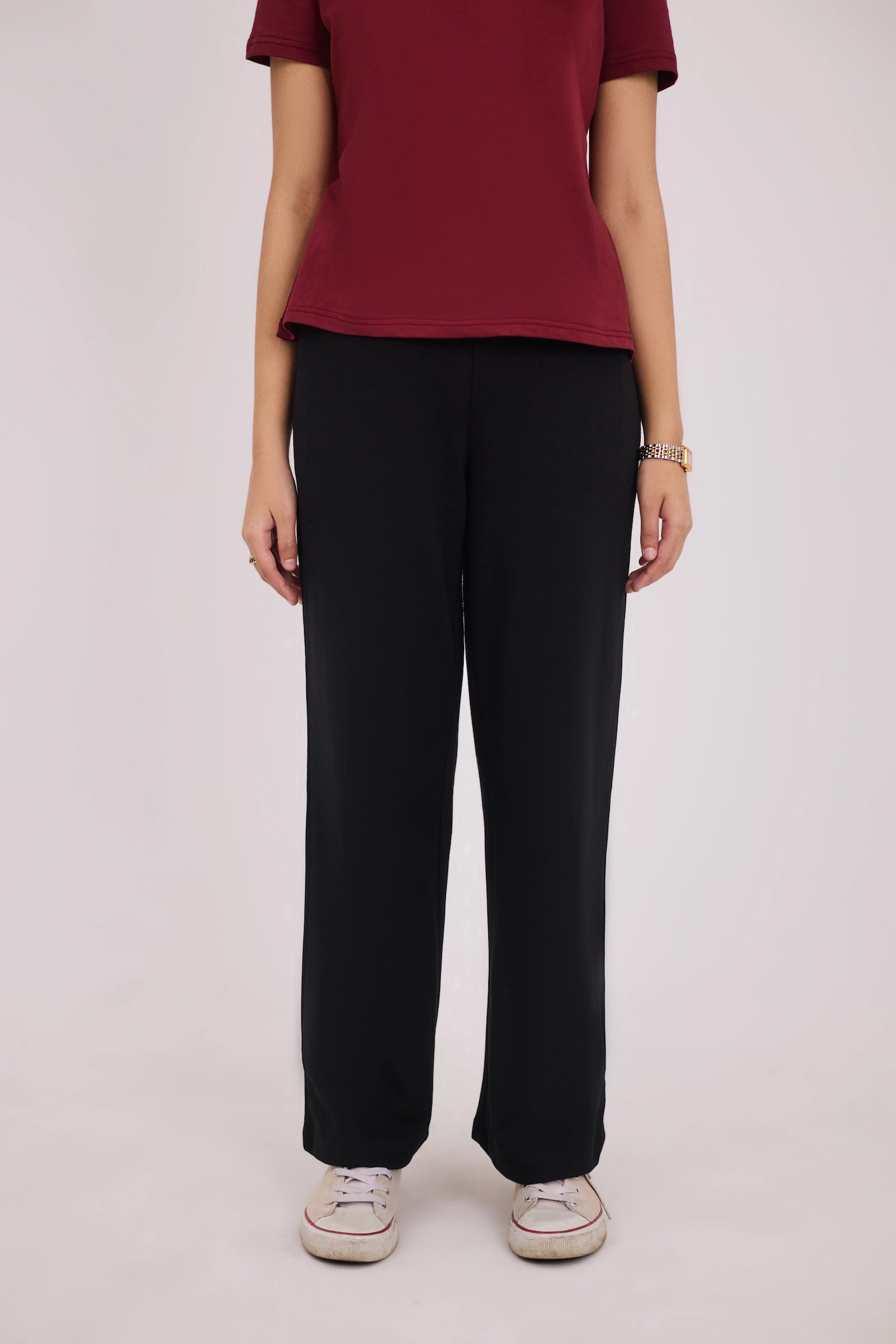 Summer - Classic Relaxed Fit Straight Trouser - Black
