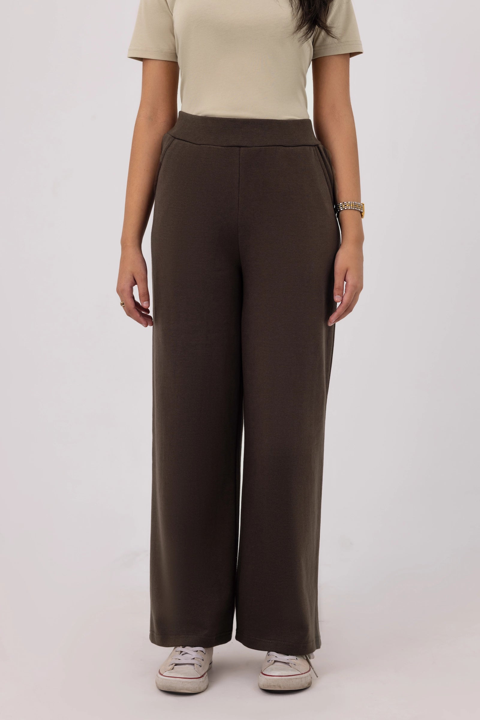 Summer - Classic Relaxed Fit Straight Trouser - Mocha Brown