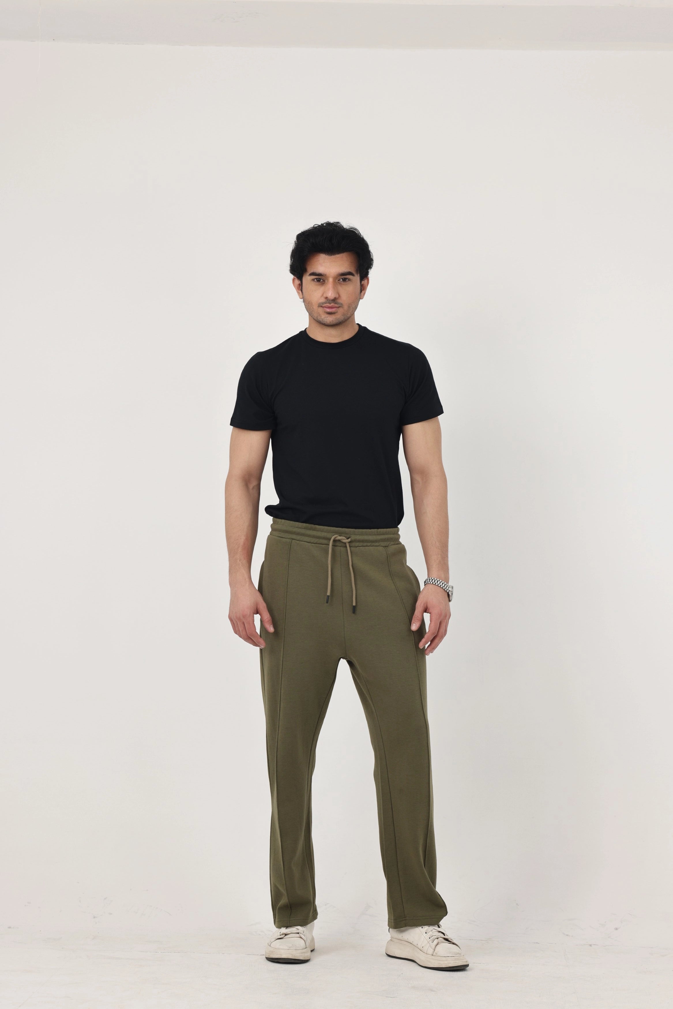 Summer - Classic Relaxed Fit Straight Trouser - Dusty Sage