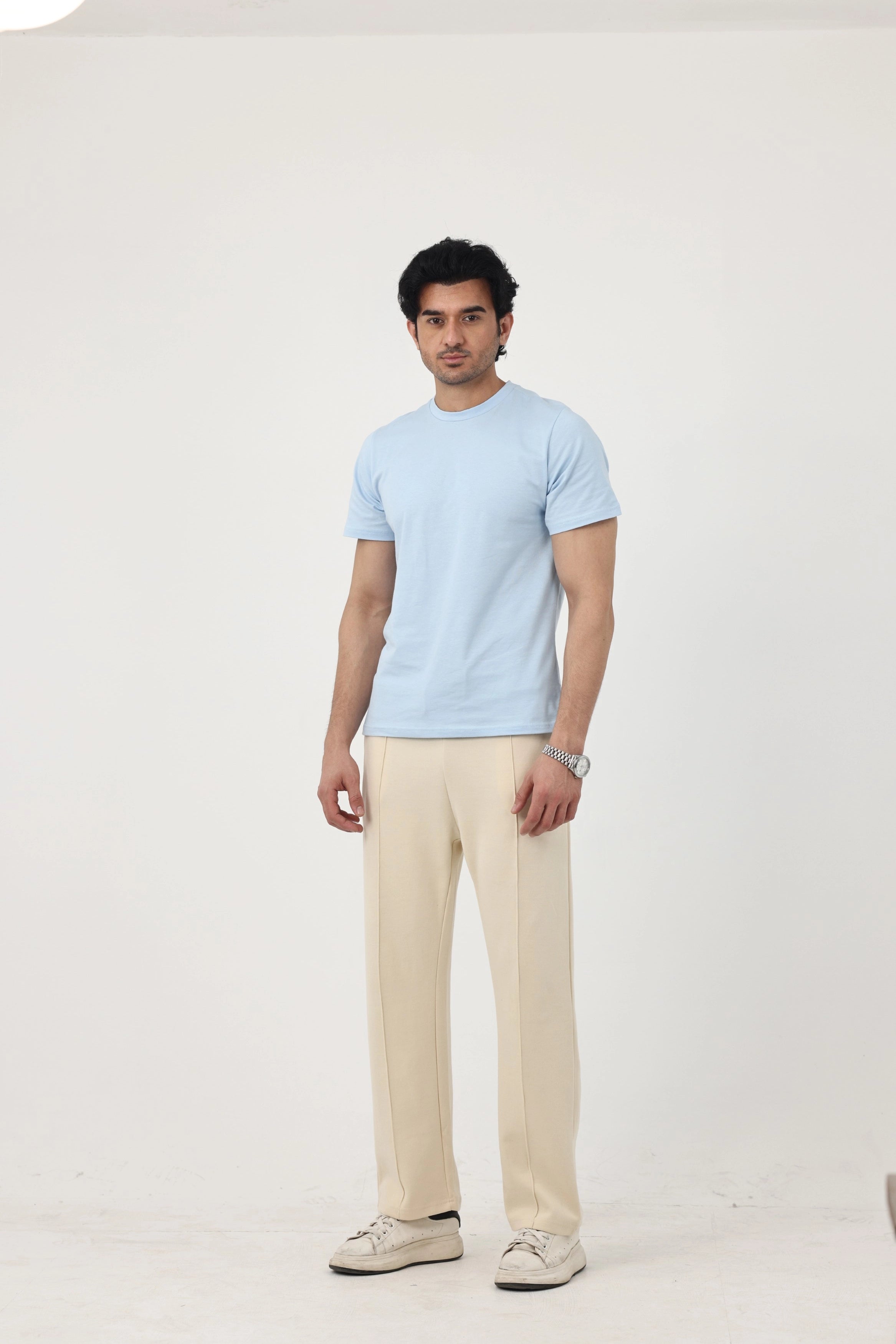Summer - Classic Relaxed Fit Straight Trouser - Ivory