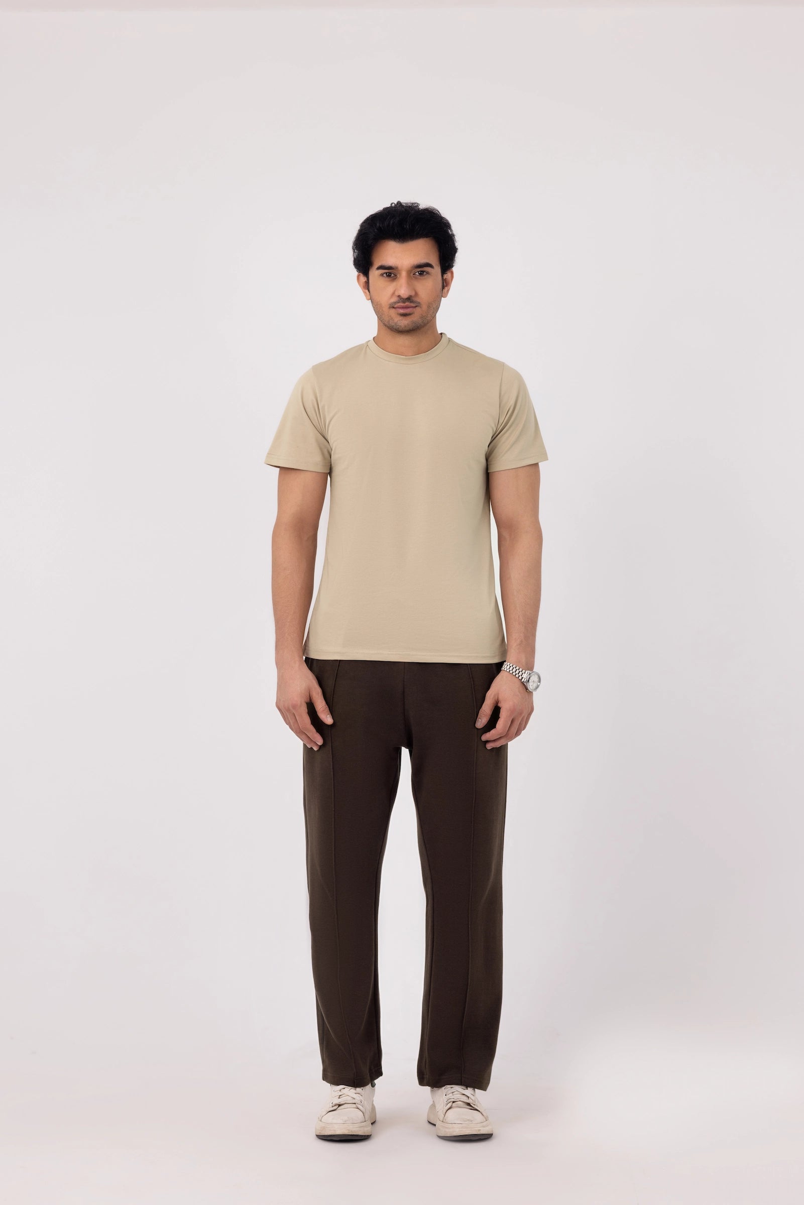 Summer - Classic Relaxed Fit Straight Trouser - Mocha Brown