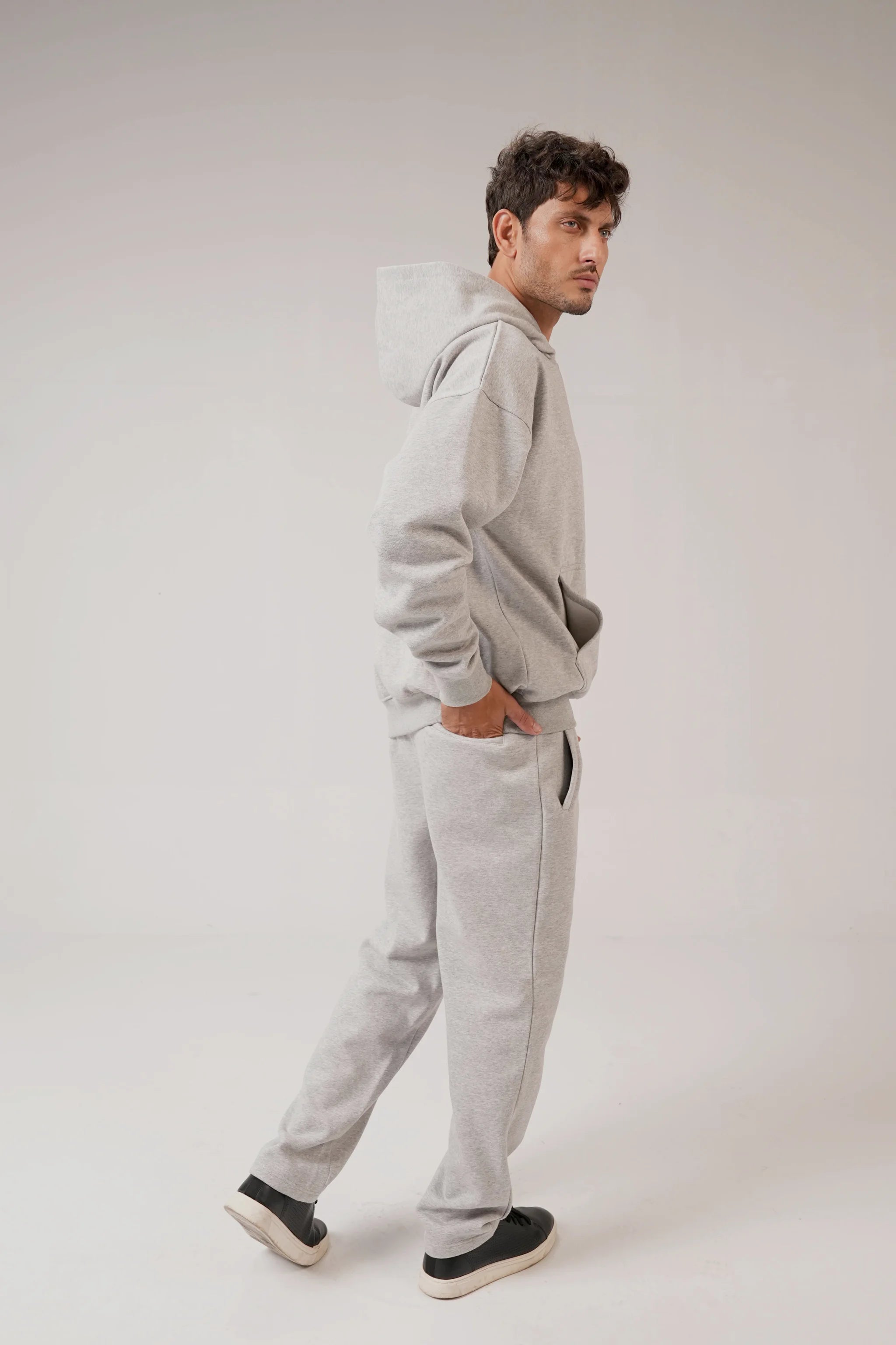 Men Hoodies Co-ord set (Grey)