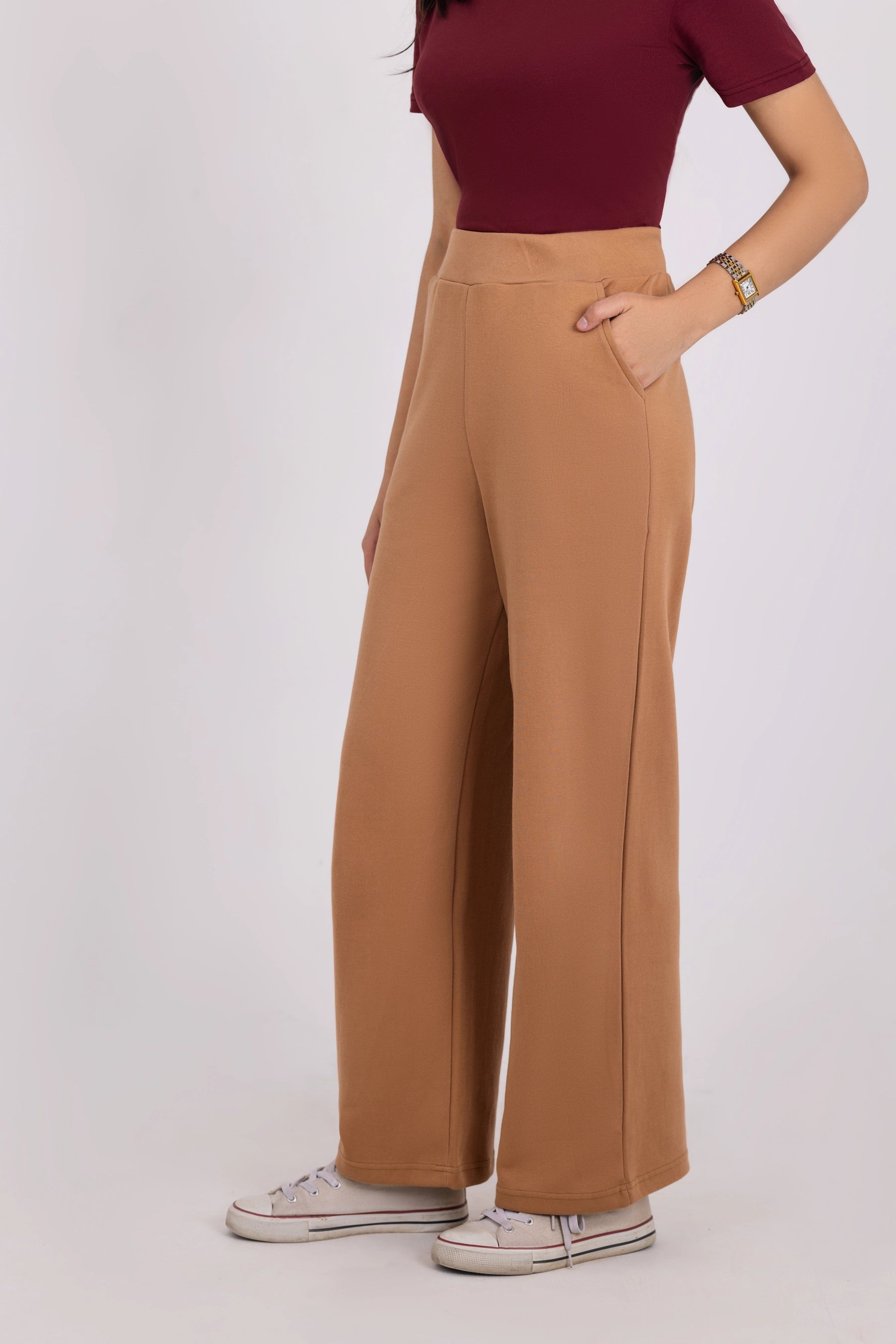 Summer - Classic Relaxed Fit Straight Trouser - Desert Sand