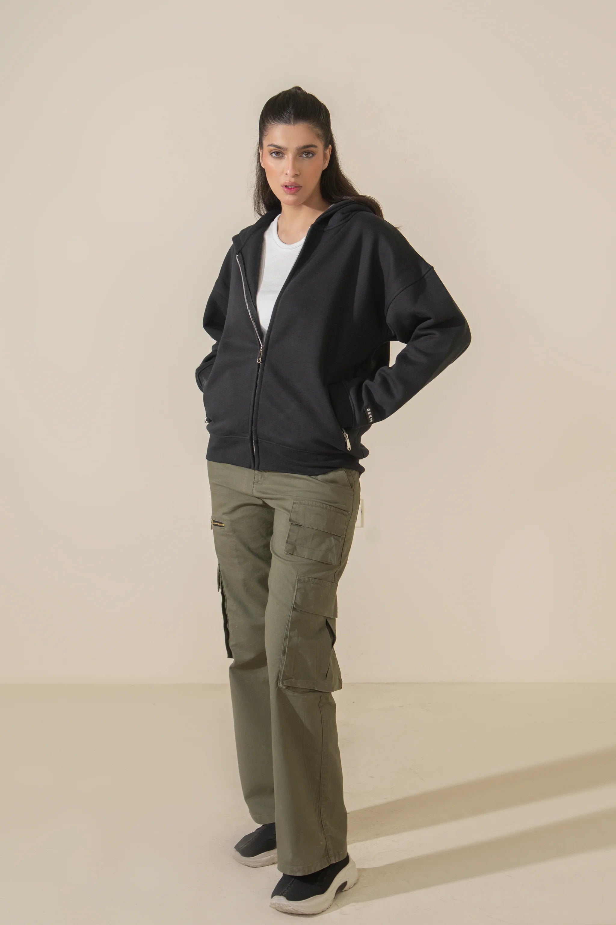 Core Women Hoodie - Black